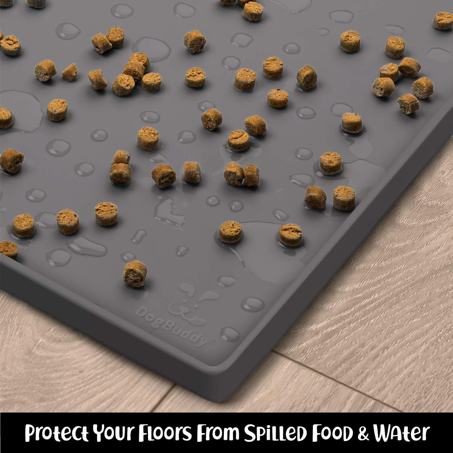 Dog Food Mat, Waterproof Dog Bowl Mat, Nonslip Pet Feeding Mats for Floors, Puppy Supplies